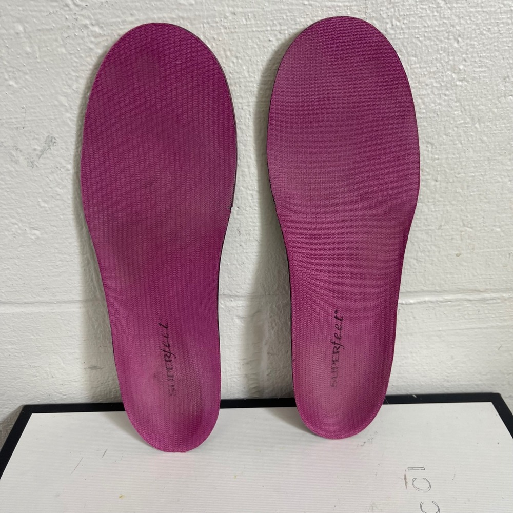 Superfeet Insoles Purple All Purpose Arch Support Men's 7.5-9 Women's 8.5-10